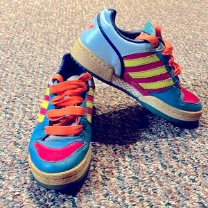 Adidas 2018 multi color campus sneakers- limited edition - size 6.5 women’s
